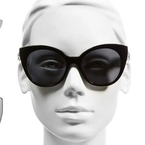 Miu miu cat eye black sunglasses with Crystals- Stardust